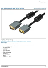 ASSMANN Electronic VGA Monitor DK-310105-050-D Folheto