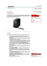 Sony HT-IS100 HTIS100 Manual De Usuario