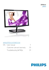 Philips LCD monitor with Miracast 239C4QHWAB 239C4QHWAB/00 User Manual