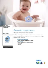Philips AVENT Baby Bath and Room Thermometer SCH550/20 SCH550/20 Листовка