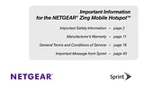 Netgear AirCard 771S (Sprint) – NETGEAR Zing Mobile Hotspot for Sprint Листовка