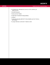 Sony LBT-ZX9 Guide De Spécification