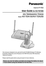 Panasonic hybrid ip-pbx kx-tda100 User Manual