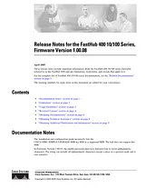 Cisco Cisco FastHub 412M 10 100 Repeater 릴리즈 노트