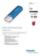 Philips USB Flash Drive FM04FD02B FM04FD02B/00 Merkblatt