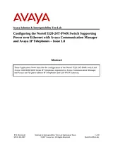 Avaya 5520-24T-PWR Manuel D’Utilisation