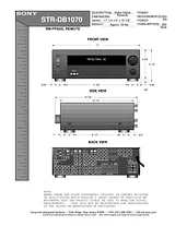 Sony str-db1070 Guia De Especificaciones