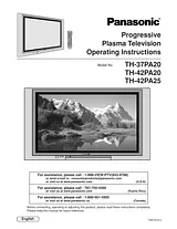 Panasonic th-37pa20 사용자 가이드