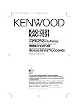 Kenwood KAC-7201 Manuel D’Utilisation