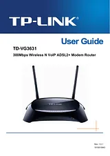 TP-LINK TD-VG3631 Справочник Пользователя