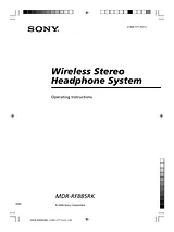Sony MDR-RF885RK Benutzerhandbuch
