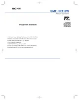 Sony CMT-HPX10W Guide De Spécification