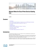 Cisco Cisco Prime Service Catalog 11.0 릴리즈 노트
