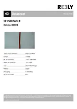 Reely SERVO CABLE, 5M,3X0,17MM²,BN/OR/RT SH1998C140C 데이터 시트