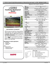 Sanyo CE52SR2 Merkblatt