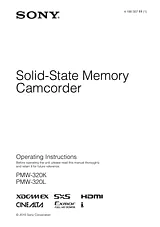 Sony PMW-320K Справочник Пользователя
