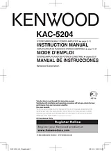 Kenwood KAC-5204 Manual Do Utilizador