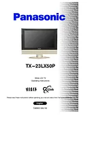 Panasonic tx-23lx50p Справочник Пользователя