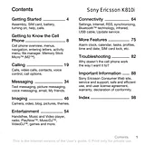 Sony Ericsson K810i Manuel D’Utilisation