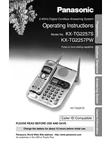 Panasonic KX-TG2257S Manual De Usuario