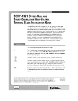 National Instruments SCXI-1321 사용자 설명서