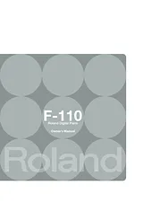 Roland F-110 Guida Utente