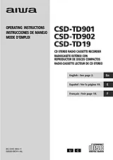 Aiwa CSD-TD19 Manual Do Utilizador