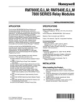 Honeywell RM7840G User Manual