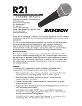 Samson VP10 Value Pack Инструкции Пользователя