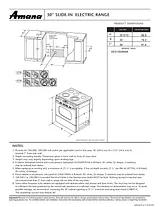 Amana aes1350baw Supplementary Manual
