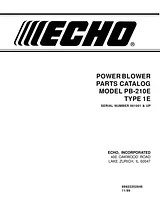 Echo PB-210E ユーザーズマニュアル