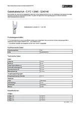 Phoenix Contact U terminal 0.5 mm² 1 mm² M5 Not insulated Metal 3240140 100 pc(s) 3240140 Data Sheet
