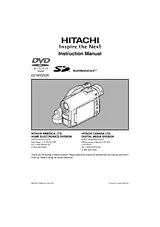 Hitachi DZMV350A Manuel D’Utilisation