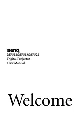Benq MP522 Справочник Пользователя