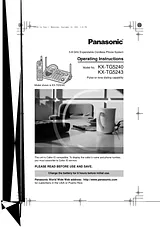 Panasonic KX-TG5240 Справочник Пользователя