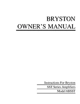 Bryston 6BSST Manual De Usuario