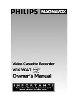 Philips VRX360AT Manual Do Utilizador