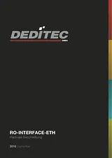 Deditec RO-FL ETHERNET INTERFACE 16 RELAIS RO-FL-CPU-ETH-R16 데이터 시트