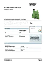Phoenix Contact Relay socket PLC-BSC-120UC/21HC/SO46 2980432 2980432 Data Sheet