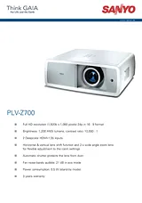 Sanyo PLV-Z700 产品宣传页