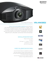 Sony VPL-HW30ES Specification Guide