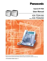 Panasonic KX-TDA100 Mode D'Emploi