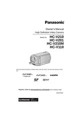 Panasonic HCV110K Справочник Пользователя