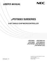 IBM uPD78P083 ユーザーズマニュアル