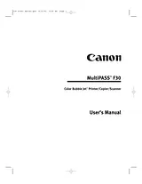 Canon f30 User Manual