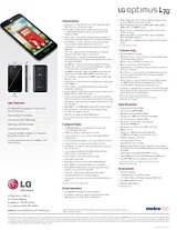 LG LGMS323 Specification Sheet