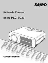 Sanyo PLC-SU33 Manual De Propietario