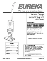 Eureka 420 Series Manual Do Utilizador