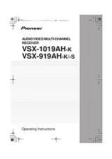 Pioneer VSX-919AH-S Manual Do Utilizador