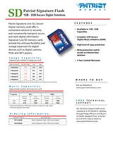 Patriot Memory 1GB, Secure Digital PSF1G40SD Leaflet